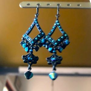 Gothic Sparkle Chandelier Earrings